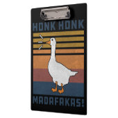 Honk Honk Madafakas Retro Vintag Ente Klemmbrett (Links)