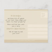 Honk Honk + Opa Geburtstag CC0317 Postkarte (Rückseite)