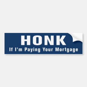 Honk-… Hypothekantiobama-Autoaufkleber Autoaufkleber