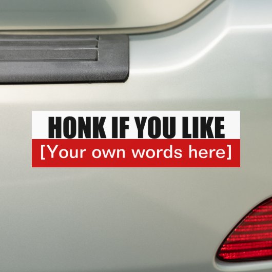 honk-if-you-like-template-02 autoaufkleber (Auf Auto)