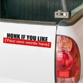 honk-if-you-like-template-02 autoaufkleber (Auf Lkw)