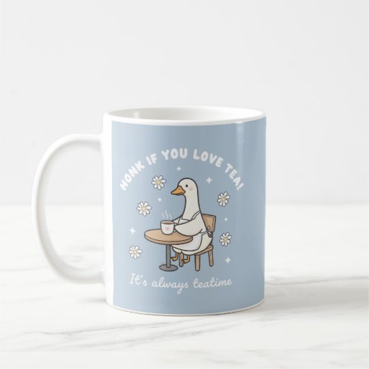 Honk If You Love Tea Cute Goose Mug Kaffeetasse (Links)