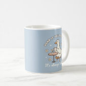 Honk If You Love Tea Cute Goose Mug Kaffeetasse (VorderseiteRechts)