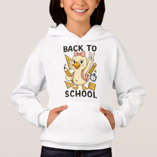 🎒 Honk If You’re Ready for School – Cute Goose Hoodie (Vorderseite)