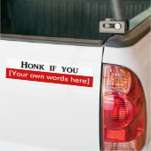 Honk-if-you-Template Autoaufkleber (Auf Lkw)