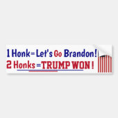 Honk Let's go Brandon Autoaufkleber (Vorne)