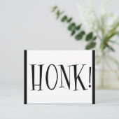 HONK LOUD CAR SOUND HORN POSTCARD POSTKARTE (Stehend Vorderseite)