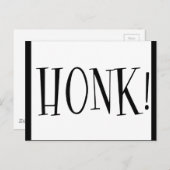 HONK LOUD CAR SOUND HORN POSTCARD POSTKARTE (Vorne/Hinten)