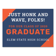 Honk n Wave Grad Sign