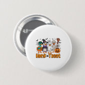 Honk oder Leckerei Funny Goose Halloween Kostüm Sp Button (Vorne & Hinten)
