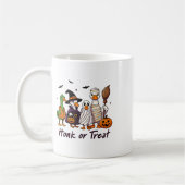 Honk oder Leckerei Goose Halloween Kostümspass Kaffeetasse (Links)