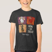 Honk or Treat Funny Halloween Duck Tri-Blend Shirt (Vorderseite)