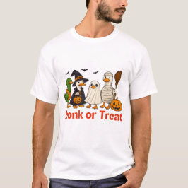 Honk or Treat Lustiges Halloween-Enten Familien-T- T-Shirt