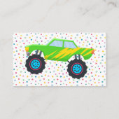 Honk Piep Monster Trucks Junge Geburtstag Begleitkarte (Rückseite)