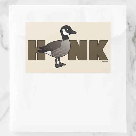 HONK RECHTECKIGER AUFKLEBER (Tasche)
