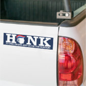 Honk to fire Obama - White ReTrumplican Design -.p Autoaufkleber (Auf Lkw)