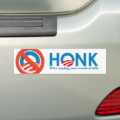 Honk, wenn ich Ihre Arztrechnungen einlöse Autoaufkleber (Auf Auto)