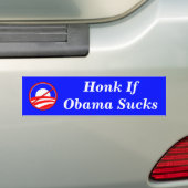 Honk wenn ist zum Kotzen Obama Autoaufkleber (Auf Auto)