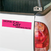 "HONK, wenn meine CAT ausläuft" Autoaufkleber (Auf Lkw)