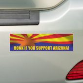 Honk, wenn Sie Arizona stützen! Autoaufkleber (Auf Auto)