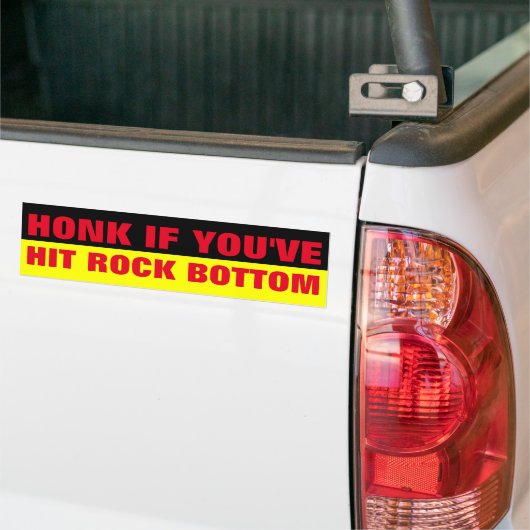 HONK, WENN SIE AUF DIE ROCKBOTTOM HABEN AUTOAUFKLEBER (Auf Lkw)