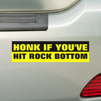 HONK, WENN SIE AUF DIE ROCKBOTTOM HABEN AUTOAUFKLEBER