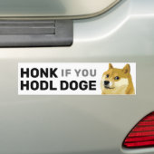 HONK wenn Sie Doge Dogecoin Shiba Inu Stock Autoaufkleber (Auf Auto)