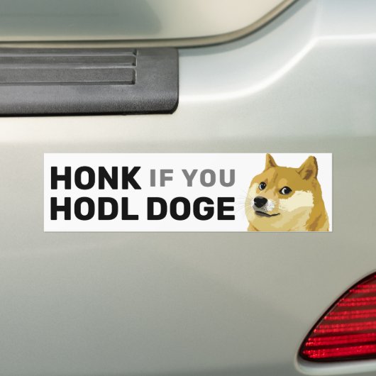 HONK wenn Sie Doge Dogecoin Shiba Inu Stock Autoaufkleber (Auf Auto)