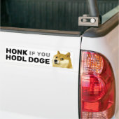 HONK wenn Sie Doge Dogecoin Shiba Inu Stock Autoaufkleber (Auf Lkw)