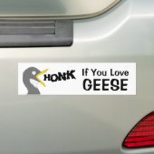 HONK, wenn Sie Gänse lieben (mit Bild) Autoaufkleber (Auf Auto)