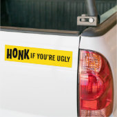 HONK, wenn Sie hässlich sind Autoaufkleber (Auf Lkw)