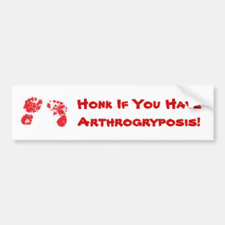 Honk wenn Sie HaveArthrogryposis! Autoaufkleber