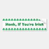 Honk, wenn Sie irisch sind Autoaufkleber (Vorne)