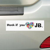 Honk wenn Sie jb <3 Autoaufkleber (Auf Auto)
