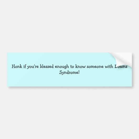 Honk, wenn Sie jemand mit Abstiegen wissen Autoaufkleber (Vorne)