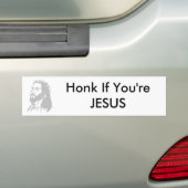 Honk, wenn Sie JESUS sind Autoaufkleber (Auf Auto)