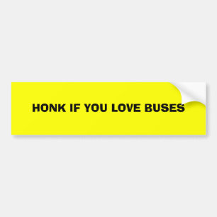 HONK WENN SIE LIEBE-BUSSE AUTOAUFKLEBER
