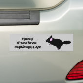Honk wenn Sie Liebe-Chinchillas Autoaufkleber (Auf Auto)