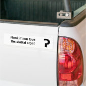 Honk wenn Sie Liebe der glottal EndAutoaufkleber Autoaufkleber (Auf Lkw)