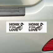 Honk wenn Sie Liebe-Gänse Autoaufkleber (Auf Auto)
