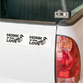 Honk wenn Sie Liebe-Gänse Autoaufkleber (Auf Lkw)