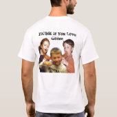 Honk wenn Sie Liebe Goos T-Shirt (Rückseite)