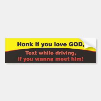 Honk wenn Sie Liebe GOTT Autoaufkleber