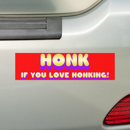 Honk wenn Sie Liebe Honking Autoaufkleber (Auf Auto)