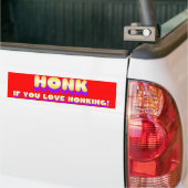 Honk wenn Sie Liebe Honking Autoaufkleber (Auf Lkw)