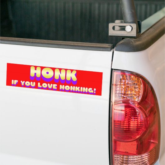 Honk wenn Sie Liebe Honking Autoaufkleber (Auf Lkw)