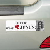 HONK WENN SIE LIEBE JESUS 2 AUTOAUFKLEBER (Auf Auto)