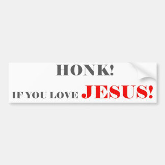 HONK WENN SIE LIEBE JESUS 5 AUTOAUFKLEBER