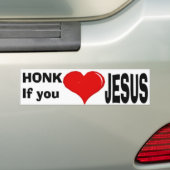honk wenn Sie Liebe Jesus Autoaufkleber (Auf Auto)