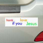 honk wenn Sie Liebe Jesus Autoaufkleber (Auf Auto)